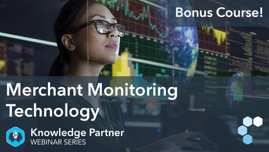 Graphic depicting LegitScript’s Merchant Monitoring Technology webinar.