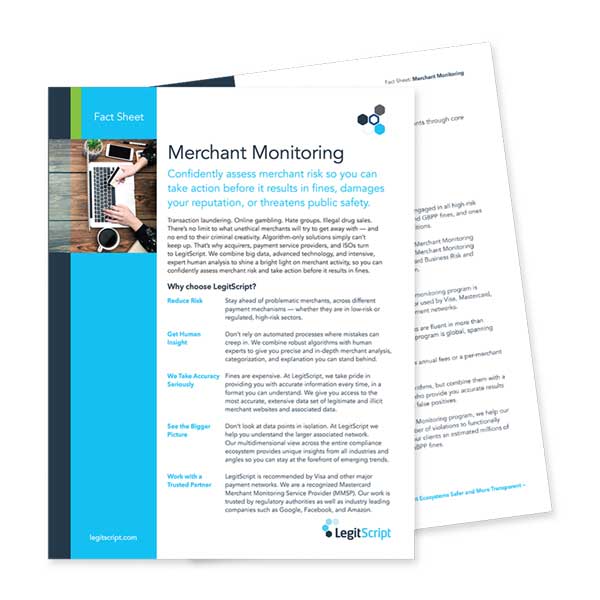 Merchant Monitoring Factsheet