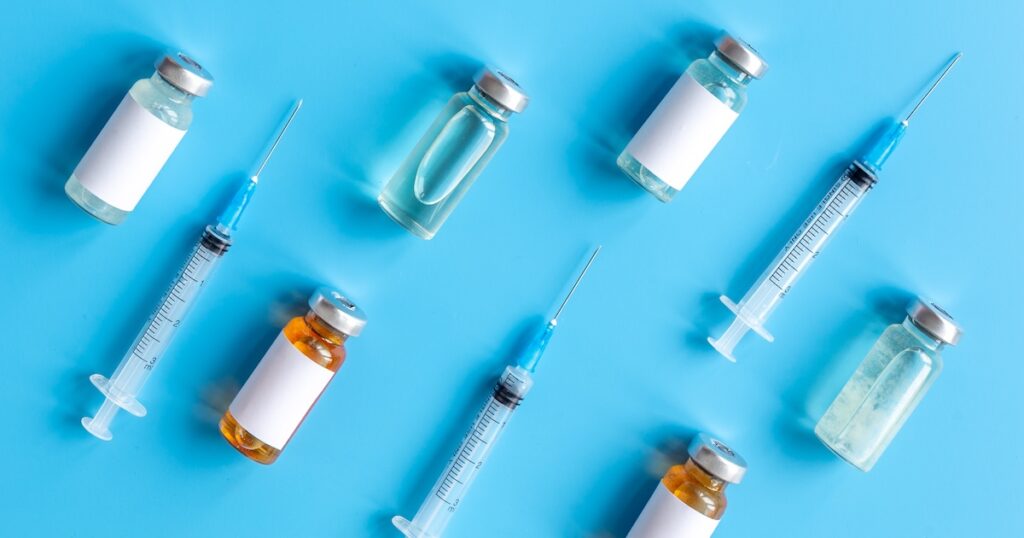 Vaccination with Covid vaccine in bottles with syringe. SSUCv3H4sIAAAAAAAACoxV247bIBB9r9R/iPy8UcHYxO4X9GXVD1jtA8YkpsEmAuxqtdp/7+BLlkCq7JuZOT7MHJjD+/dvu13WMCt59nP37lewlkqN1hnmpB4gjJ7WuBFDK0wYmQyhKAyIVjptJFNhsGGOdwPrBQSHUSkf/piTmXXMjVZYv/sa4syJE3AswSvFUuLLst5tiTkJf0Aq+yWYch1nRvx4hjo4FPEUoOzYeNTv5o/gzmZbZtn1P5Qb+A7Ps7RcKMUGoceAbfl43VpnJzHwt89GPLURoOwkembOwoU9QRITcuV6XT5mylUbI5Rgi1wvyx7Z+a8Tpg+1mhjnchAhc1bnVVVlUXELcDvmB+BGO6duSSnKaxzj7JuRwykCYlygGMi10QObpAH5QjBIAAUktSY4mpdVsrsc/IHFDVFcI5I0xPj5ZPQ4tLdYitAhxvbrfbrtvswTUifgpmulT28xFucxttUcZiUqtKTl3c3jA6WoOCRIrifZ7nF9g8wJLsr8gO73lGp1lxiGKkKhoo5R3TyAj0WyXMJUxIQlojHwqMbobHAKaqX1MxHpSFBSnhEANDwpEBUJpRlPj0WZFpv7RB0qQpNmLwxMs781LzgTgmuMyvsz8YVx6LS9SBffyLLMr/IErsHGVurQIDTcZT9MJABdjL9kvu3NiLXrZrffflNaX1gze8AR/hfXWpi16xjN8YCUwzui+4Bz0G52r2yx1KwFs/dLTHJKCKEFhQHAB1KSFbA8EJ0EHjP76PXh0Pws2/DhkL6CjB9JwYo63xPUVPsCHct91RTNHpGmZFXFWEGPoNHHPwAAAP//AwD5wB4J+wYAAA==